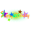 download Happy Birthday clipart image with 90 hue color