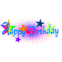 download Happy Birthday clipart image with 270 hue color