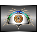 download All Seeing Tech Eye clipart image with 180 hue color
