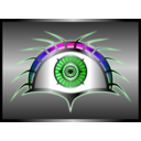 download All Seeing Tech Eye clipart image with 270 hue color