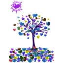download Red Heart clipart image with 225 hue color