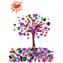 download Red Heart clipart image with 315 hue color