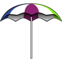 download Summer Umbrella clipart image with 90 hue color