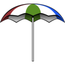 download Summer Umbrella clipart image with 225 hue color