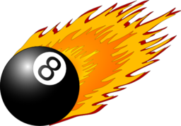 8ball With Flames