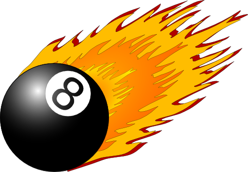 8ball With Flames