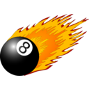 8ball With Flames