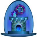 download Christmas Fireplace clipart image with 180 hue color