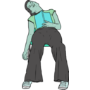 download Sleeping Reader clipart image with 135 hue color