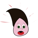 download Scared Woman clipart image with 0 hue color