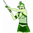 download Female Warrior Color clipart image with 45 hue color