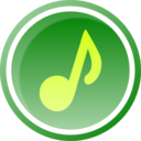 download Music Icon Green 1 clipart image with 0 hue color