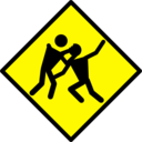 Zombie Warning Road Sign