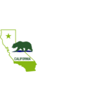 download California Outline And Flag Solid clipart image with 90 hue color