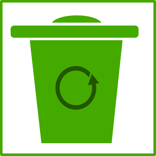 Eco Green Trash Icon