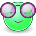 download Tango Face Glasses clipart image with 90 hue color