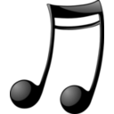download Double Note Two clipart image with 45 hue color