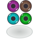 download Eye Components clipart image with 90 hue color