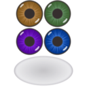 download Eye Components clipart image with 180 hue color