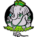 download Elephant And Mouse clipart image with 90 hue color