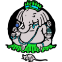 download Elephant And Mouse clipart image with 135 hue color