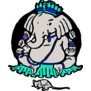 download Elephant And Mouse clipart image with 180 hue color