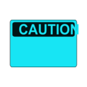 download Caution Blank clipart image with 135 hue color