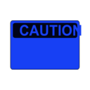 download Caution Blank clipart image with 180 hue color