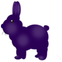 download Chocolate Bunny clipart image with 270 hue color