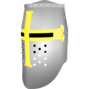 download Crusader Great Helmet clipart image with 0 hue color