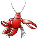 download Crawfish clipart image with 0 hue color