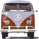 download Vw Bulli clipart image with 180 hue color