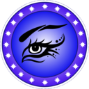 download Chip Eye Blue clipart image with 45 hue color