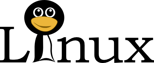 Linux Text With Funny Tux Face