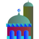 download Masjid clipart image with 180 hue color