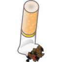 download Cigarette clipart image with 0 hue color