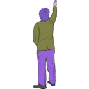 download Jamie Oshea Reaching clipart image with 225 hue color