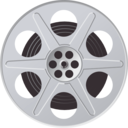 download Movie Reel clipart image with 135 hue color