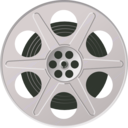 download Movie Reel clipart image with 270 hue color