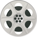 download Movie Reel clipart image with 315 hue color