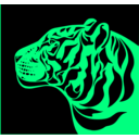 download Tiger clipart image with 90 hue color