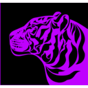 download Tiger clipart image with 225 hue color