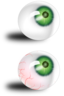 Eyeball Green Bloodshot