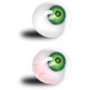 Eyeball Green Bloodshot