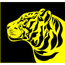 download Tiger clipart image with 0 hue color