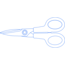 download Scissors clipart image with 225 hue color