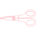 download Scissors clipart image with 0 hue color