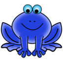 download Frog clipart image with 135 hue color