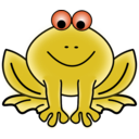 download Frog clipart image with 315 hue color