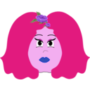 download Chubby Blonde Woman clipart image with 270 hue color